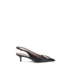 Ferragamo Black Calf Leather Bos Taurus High Heel Pumps In Black