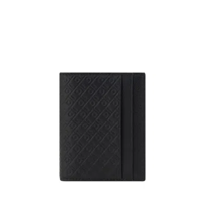 Ferragamo Black Calf Leather Bos Taurus Wallet