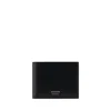 Ferragamo Black Calf Leather Bos Taurus Wallet In Black