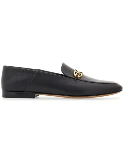 Ferragamo Gancini-charm Leather Loafers In Brown