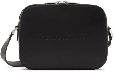 Ferragamo Black Camera Case Bag In Nero