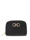 Ferragamo Black Coin Purse With Gancino Logo