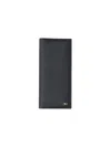 Ferragamo Black Compact Minimalist Smooth Leather Wallet In Black