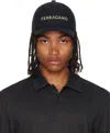 Ferragamo Black Core Signature Cap