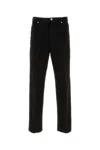 Ferragamo Monogram Five Pocket Trousers In Nero