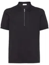 Ferragamo Poloshirt Mit Logo-stickerei In Black