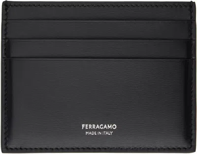 Ferragamo Black Credit Card Holder In Nero