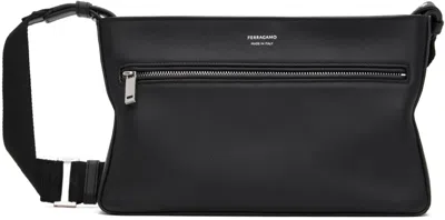 Ferragamo Black Crossbody Bag In Classic Nero