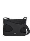 FERRAGAMO BLACK CUT-OUT SHOULDER BAG