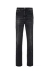 Ferragamo Denim Jeans Waist Loops Pockets Stonewashed Cotton In 002
