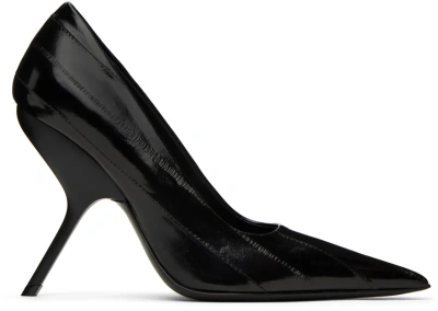 Ferragamo Black Eva Heel In 002 Nero || Nero