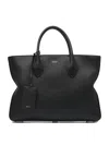 Ferragamo Structured Black Shoulder Bag In Black
