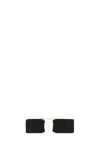 Ferragamo Black Fabric Vara Hair Clip In Black