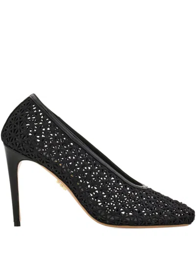 FERRAGAMO FERRAGAMO BLACK FABRIC WITH HEEL