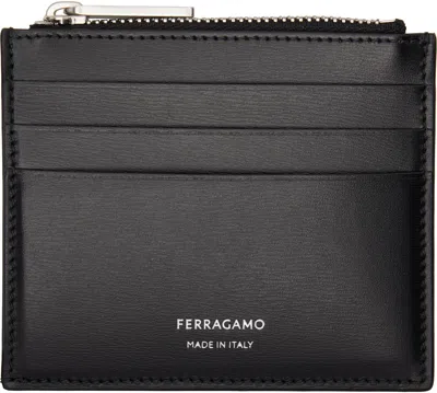 Ferragamo Black Florence Card Holder