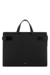 Ferragamo Ventiquattrore Twins In Pelle Nera Uomo In Black