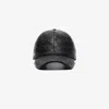 Ferragamo Casquette En Cuir Gancini Noir In Black
