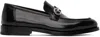 Ferragamo Black Gancini Loafers In Nero || Nero || New