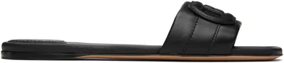 Ferragamo Black Gancini Sandals