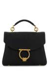 Ferragamo Black Gancini Satchel