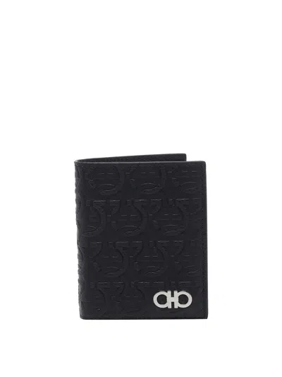 Ferragamo Black Gancini Wallet