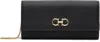 Ferragamo Black Gancini Wallet Chain Bag