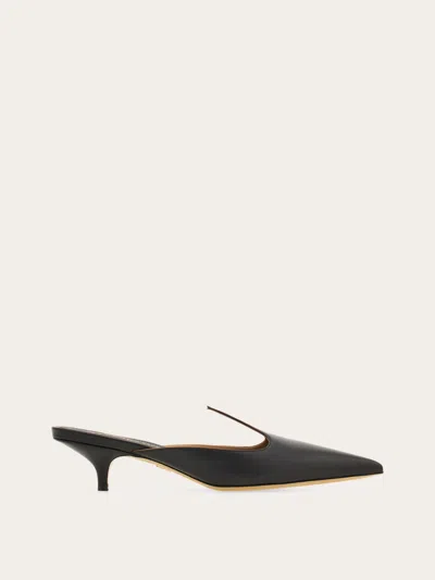 Ferragamo Black Heart Upper Mule