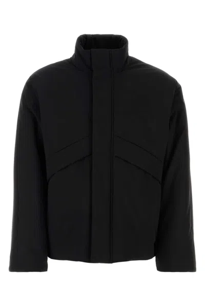 FERRAGAMO BLACK HIGH NECK PADDED JACKET