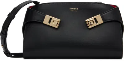 Ferragamo Black Hug Mini Crossbody Bag