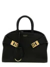 Ferragamo Mini Hug Leather Top Handle Bag In Black