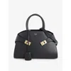 Ferragamo Hug Black Small Top Handle Bag In Black