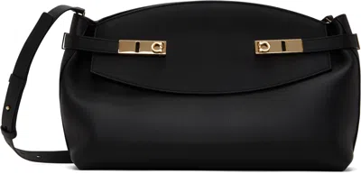Ferragamo Black Hug Soft Crossbody L Bag