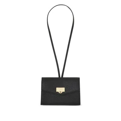 Ferragamo Card Holder Charm In Black