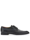 Ferragamo Lace-up Leather Derby Shoes In Black