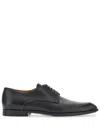 Ferragamo Lace-up Leather Derby Shoes In Black