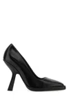 Ferragamo Black Leather Anser X5 Pumps In Nero