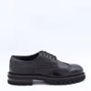 Ferragamo Lace-up Brogues Chunky Sole In Black
