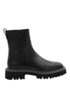 Ferragamo Luxurious Black Leather Boots For Men In Fw23 Collection In Black