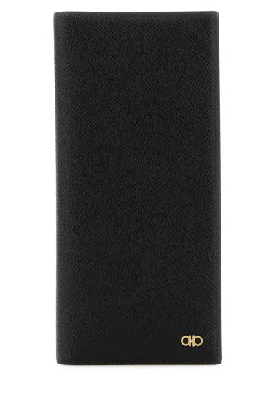 Ferragamo Black Leather Card Holder