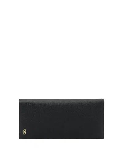 Ferragamo Black Leather Card Holder