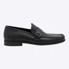 Ferragamo Monogram Pattern Buckle Detail Loafers In Black