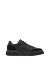 Ferragamo Cassina Gancio Low Top Sneaker In Black