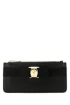 Ferragamo Black Leather Coin Pursue
