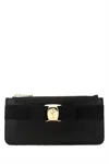 Ferragamo Vara Bow Continental Wallet In Nero