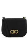 Ferragamo Black Leather Crossbody Bag