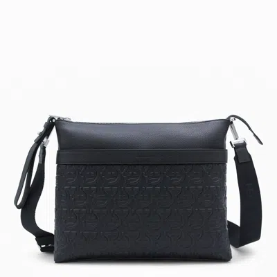 Ferragamo Black Leather Crossbody Bag