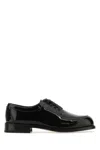 Ferragamo Black Leather Dinamic Lace-up Shoes