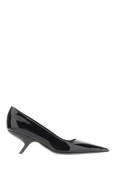 Pre-owned Ferragamo Black Leather Eva Pumps