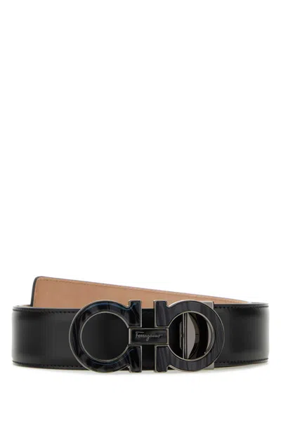 Ferragamo Gancini Belt In Black