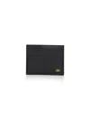 Ferragamo Black Leather Gancini Credit Card Holder